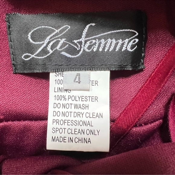 La femme dark dark berry dress - Picture 6 of 14